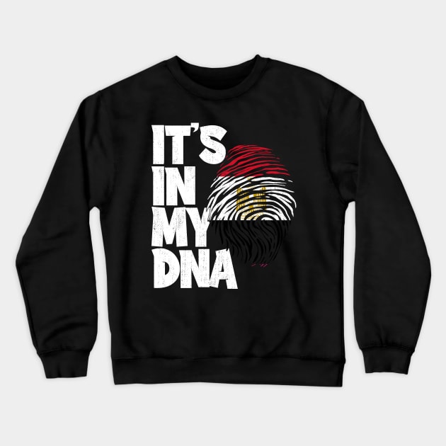 IT'S IN MY DNA Egypt Flag Men Women Kids Crewneck Sweatshirt by simonStufios